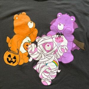 Halloween Care Bears t-shirt; cropped.